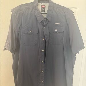 Wrangler Men's Navy Button Down Shirt